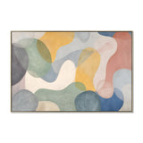 Zorella Rhythm 120 x 80cm Framed Canvas - Natural Wall Art Cloud-Core