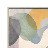 Zorella Rhythm 120 x 80cm Framed Canvas - Natural Wall Art Cloud-Core