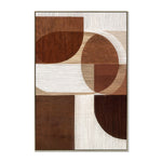 Abstract Harmony 60 x 90cm Framed Canvas - Natural Wall Art Cloud-Core