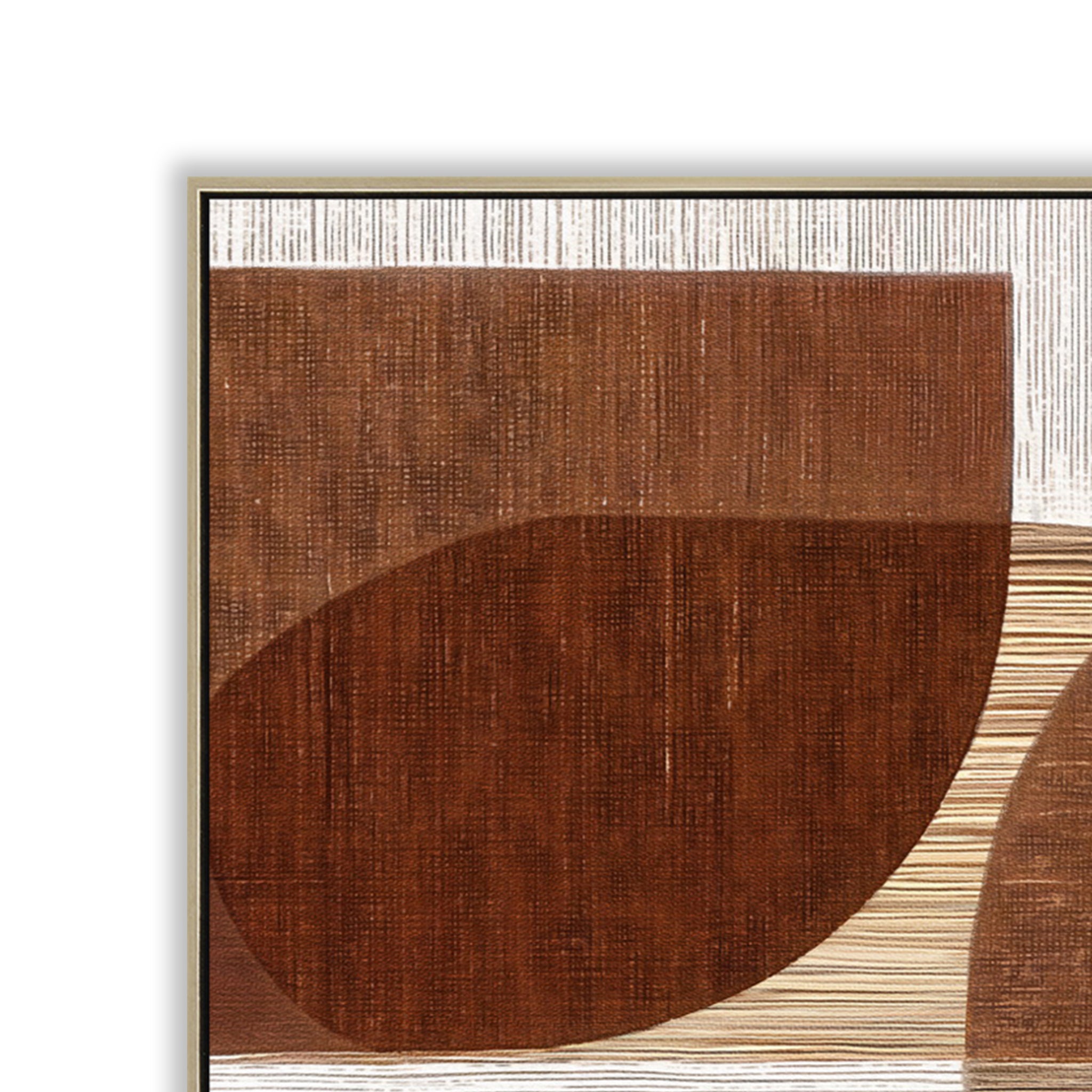 Abstract Harmony 60 x 90cm Framed Canvas - Natural Wall Art Cloud-Core