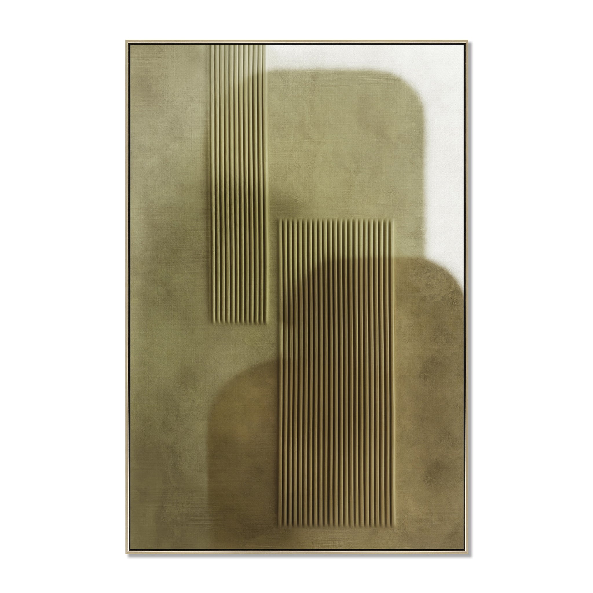 Geometry Style B 60 x 90cm Framed Canvas - Natural Wall Art Cloud-Core