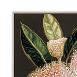 Magnolia Banksia 60 x 90cm Framed Canvas - Natural Wall Art Cloud-Core