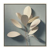 Fiora Branch B 40 x 40cm Framed Canvas - Natural Wall Art Cloud-Core
