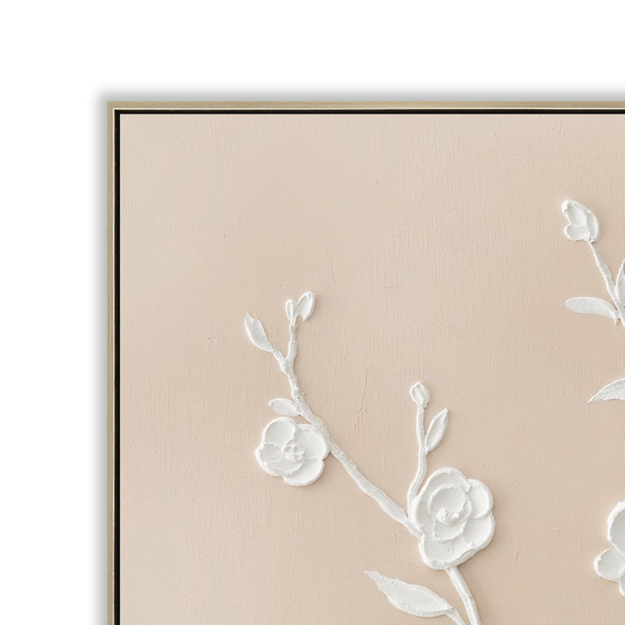 Cambria Pottery B 60 x 90cm Framed Canvas - Natural Wall Art Cloud-Core