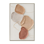 Emmeline Stones A 60 x 90cm Framed Canvas - Natural Wall Art Cloud-Core