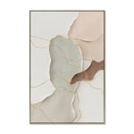 Emmeline Stones B 60 x 90cm Framed Canvas - Natural Wall Art Cloud-Core