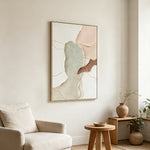 Emmeline Stones B 60 x 90cm Framed Canvas - Natural Wall Art Cloud-Core