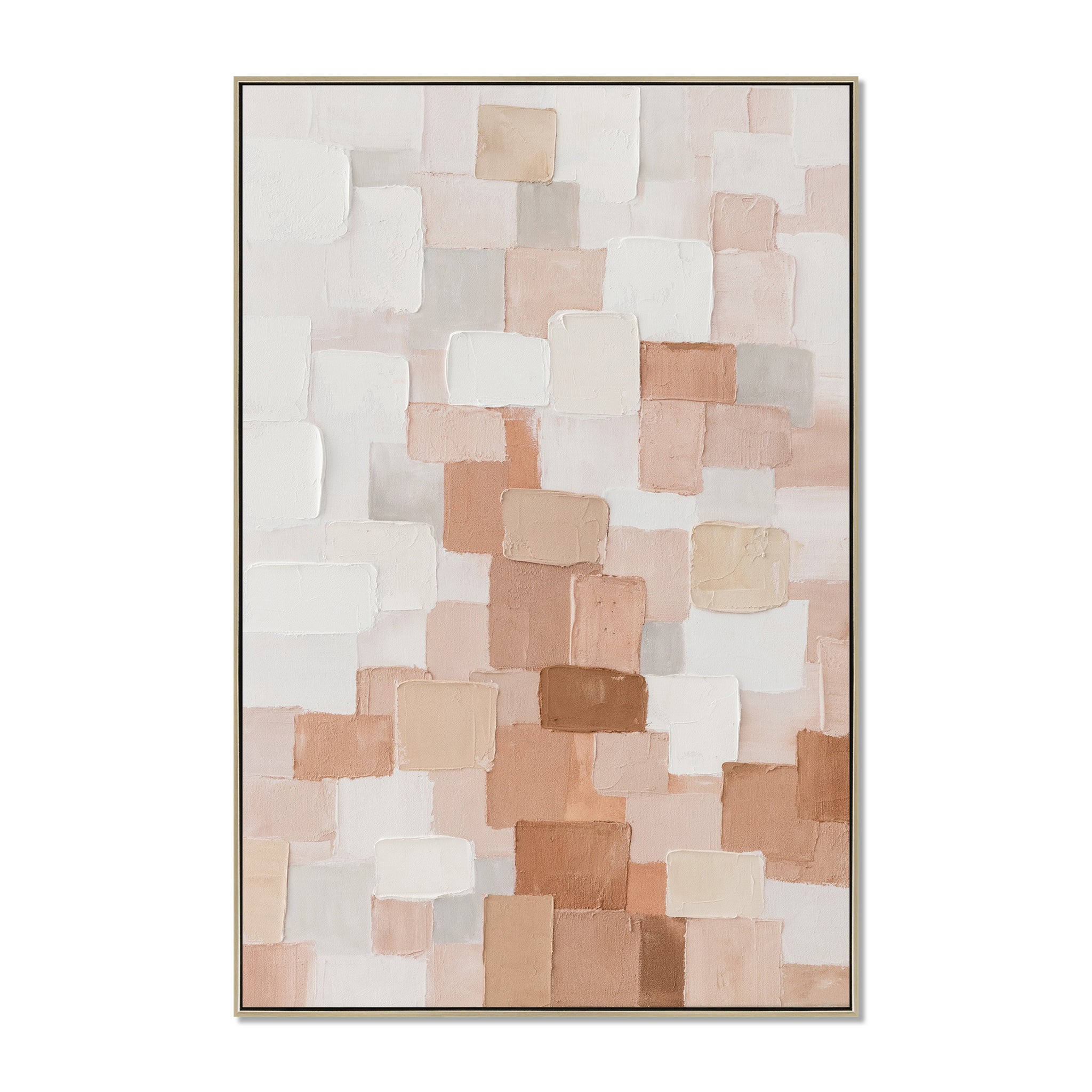 Margaux Sequence 80 x 120cm Framed Canvas - Natural Wall Art Cloud-Core