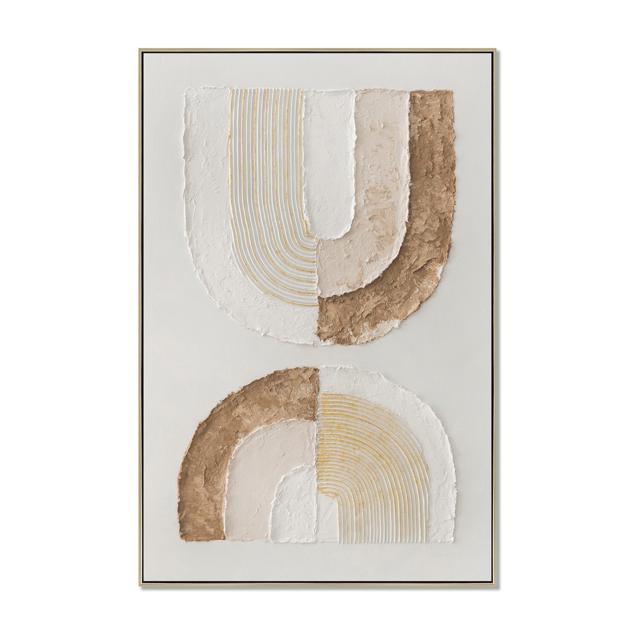 Delphine Arcadia 80 x 120cm Framed Canvas - Natural Wall Art Cloud-Core