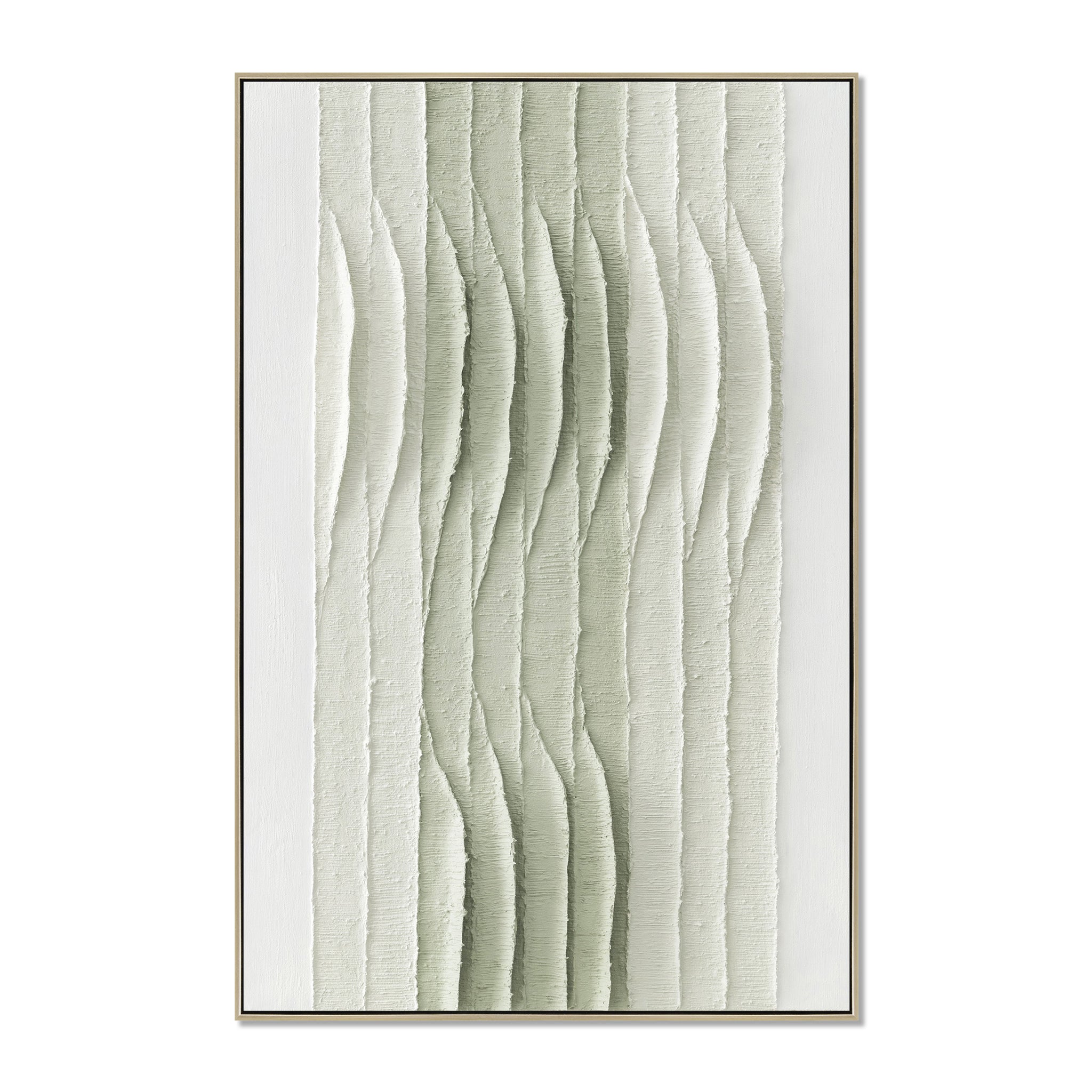 Lucera Ripple 80 x 120cm Framed Canvas - Natural Wall Art Cloud-Core