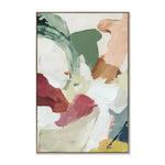 Tobin Brushwork 80 x 120cm Framed Canvas - Natural Wall Art Cloud-Core
