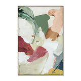 Tobin Brushwork 80 x 120cm Framed Canvas - Natural Wall Art Cloud-Core