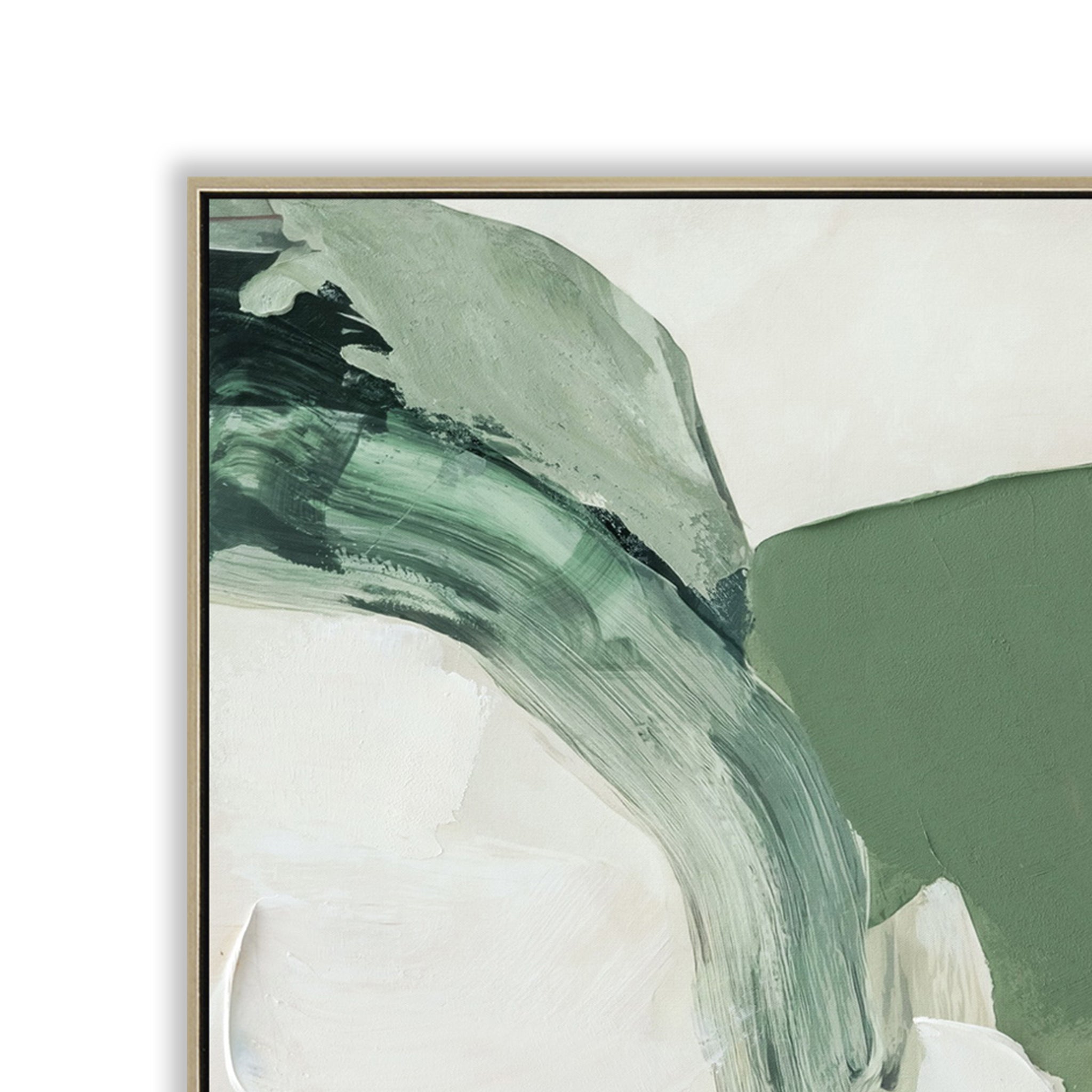 Tobin Brushwork 80 x 120cm Framed Canvas - Natural Wall Art Cloud-Core