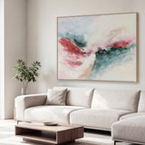 Aurora Rosa 150 x 120cm Framed Canvas - Natural