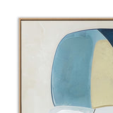Azurine Block 150 x 120cm Framed Canvas - Natural