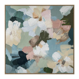 Florence Mist 140 x 140cm Framed Canvas - Natural