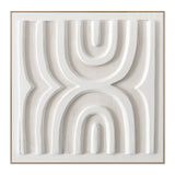 Lumo Arc 140 x 140cm Framed Canvas - Natural