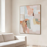 Mirae Sandstone 150 x 120cm Framed Canvas - Natural