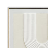 Emrys Contour 80 x 120cm Framed Canvas - Natural Wall Art Cloud-Core