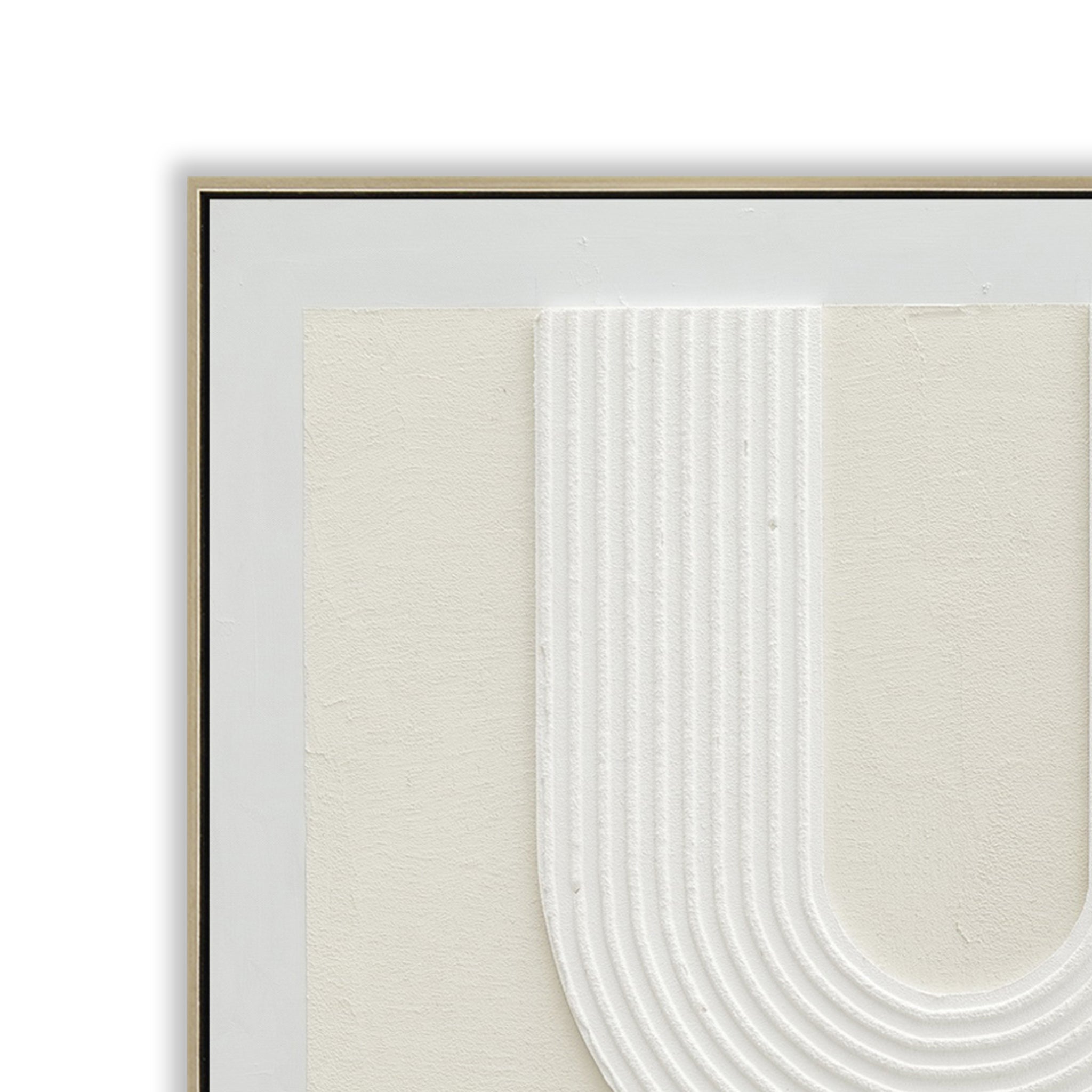 Emrys Contour 80 x 120cm Framed Canvas - Natural Wall Art Cloud-Core