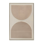 Huxley Eclipse 80 x 120cm Framed Canvas - Natural Wall Art Cloud-Core