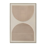 Huxley Eclipse 80 x 120cm Framed Canvas - Natural Wall Art Cloud-Core