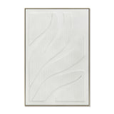 Hollis Fern 80 x 120cm Framed Canvas - Natural Wall Art Cloud-Core