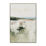 Kellan Grasslands B 80 x 120cm Framed Canvas - Natural Wall Art Cloud-Core