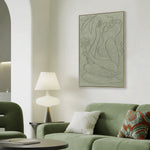 Ashford Landscape B 80 x 120cm Framed Canvas - Natural Wall Art Cloud-Core