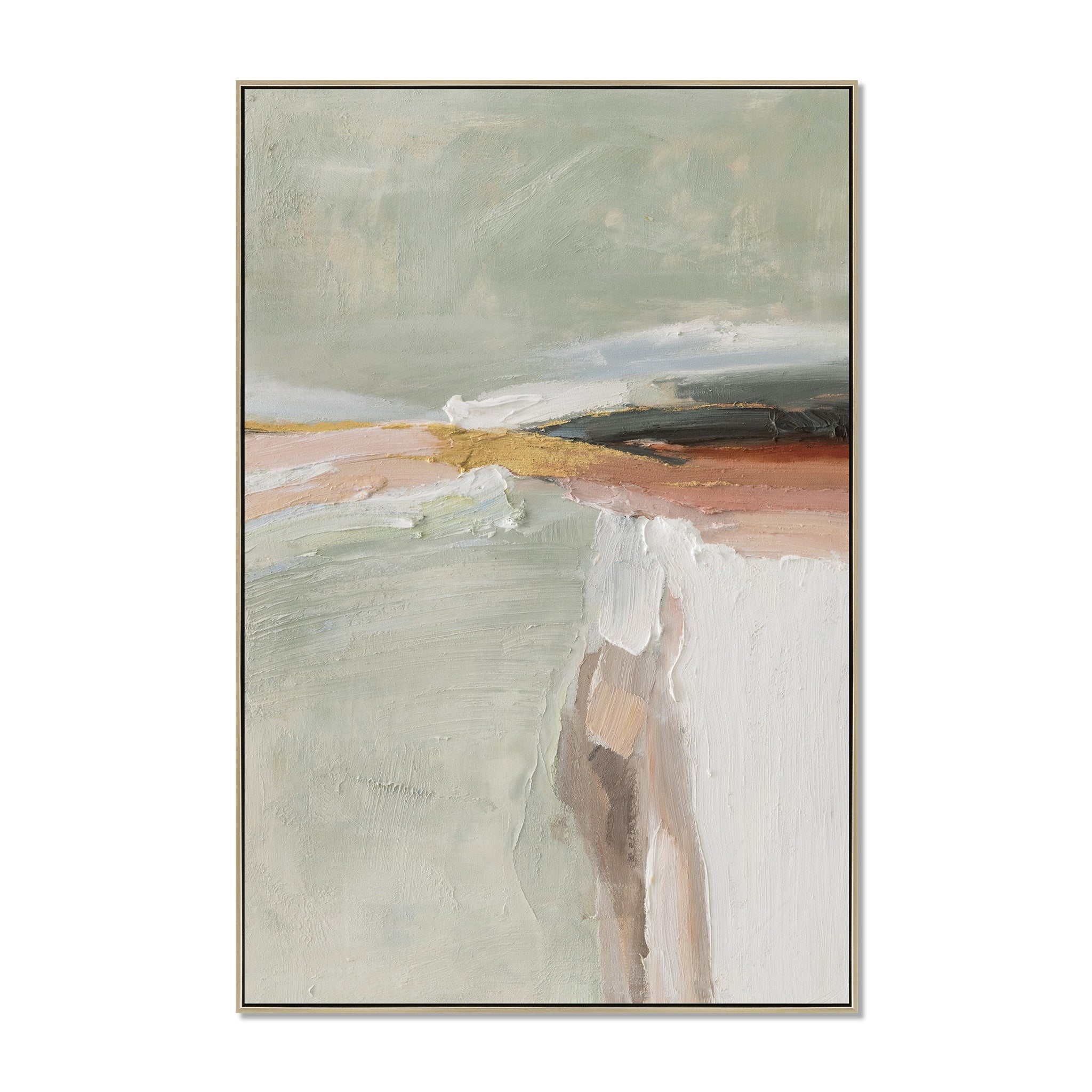Wilder Expanse 80 x 120cm Framed Canvas - Natural Wall Art Cloud-Core