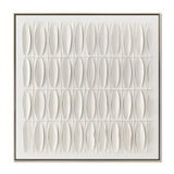 Merritt Alignment 120 x 120cm Framed Canvas - Natural Wall Art Cloud-Core