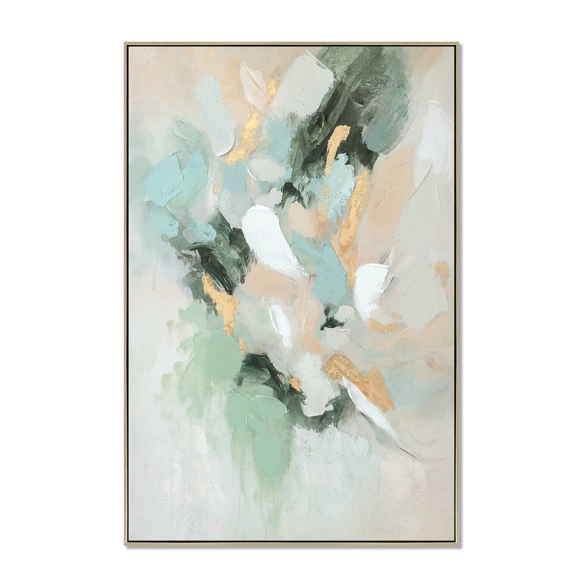 Kingsley Daydream 80 x 120cm Framed Canvas - Natural Wall Art Cloud-Core