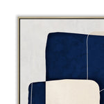 Keaton Blueprint 80 x 120cm Framed Canvas - Natural Wall Art Cloud-Core