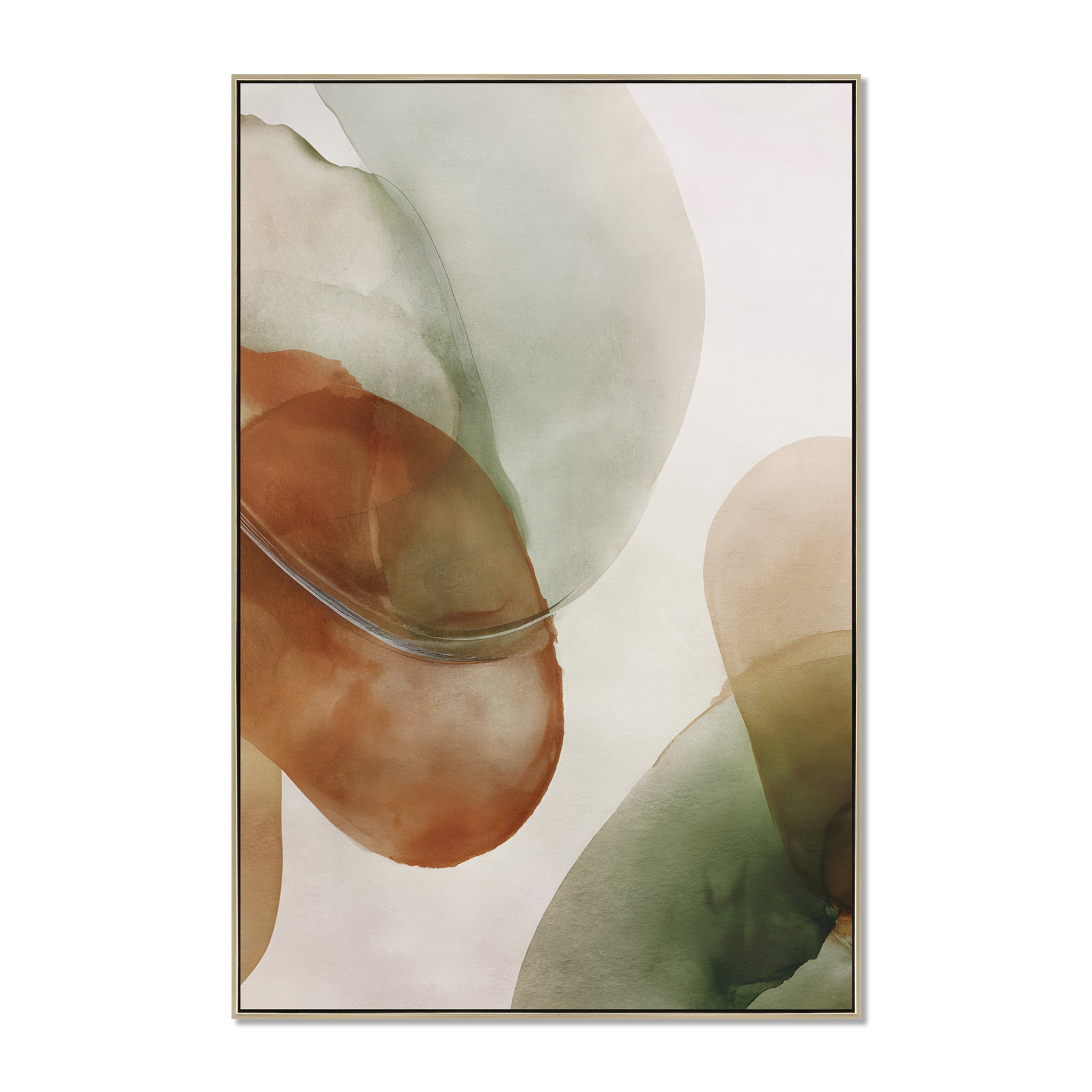 Whitaker Grove 60 x 90cm Framed Canvas - Natural Wall Art Cloud-Core
