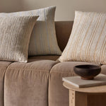 Adriana 50cm Contemporary Chenille Stripe Cushion Cushion Weave-Local
