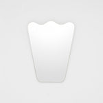 Agnella Scalloped Crown Mirror Round Mirror Warran-Local Silver