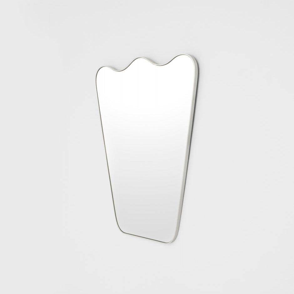 Agnella Scalloped Crown Mirror Round Mirror Warran-Local