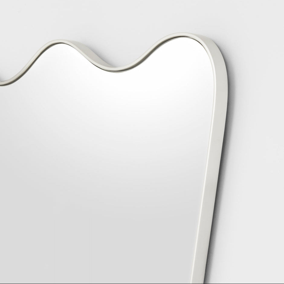 Agnella Scalloped Crown Mirror Round Mirror Warran-Local