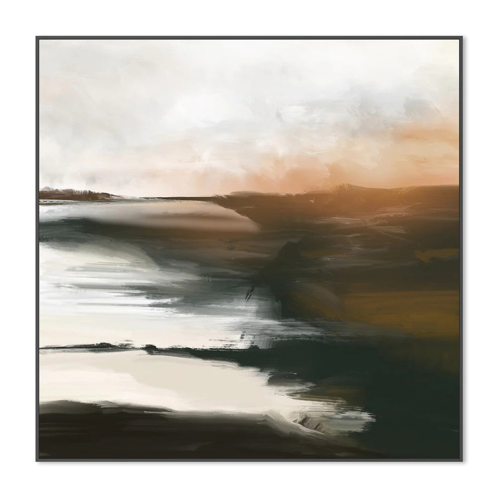 Alamosa, Style B, By Karine Tonial Grimm Wall Art Gioia-Local Black Framed Canvas 50x50cm