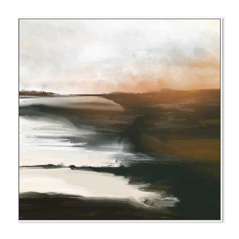 Alamosa, Style B, By Karine Tonial Grimm Wall Art Gioia-Local White Framed Canvas 50x50cm