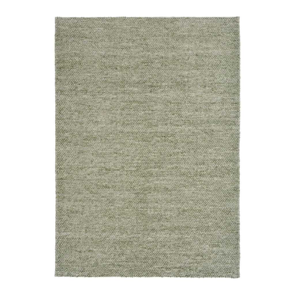 Alina Shaggy Rug - Pesto Wool Rug Mos-Local 155cm x 225cm
