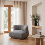 Alita Fabric Lounge Chair - Noble Grey Lounge Chair Yay Sofa-Core