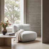 Alita Fabric Lounge Chair - Passive Grey Lounge Chair Yay Sofa-Core