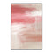 All The Time - Pink Abstract, By Karine Tonial Grimm Wall Art Gioia-Local Black Framed Canvas 40x60cm