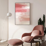 All The Time - Pink Abstract, By Karine Tonial Grimm Wall Art Gioia-Local