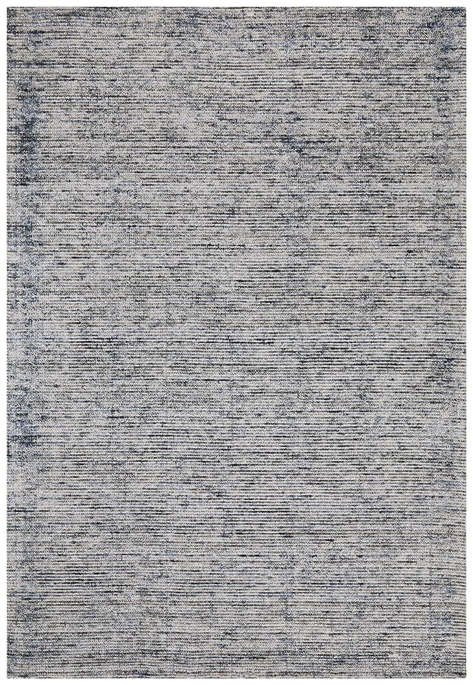Allu 225cm x 155cm Hand Loomed Rug - Indigo Rug UN Rugs-Local   