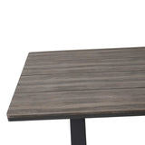 Altona Walnut Outdoor Dining Table - Grey Legs Outdoor Table Aim WS-Local