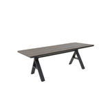 Altona Walnut Outdoor Dining Table - Grey Legs Outdoor Table Aim WS-Local Default Title