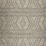 Amelia 155cm x225cm Tribal Textured Hypo-Allergenic Wool Rug - Grey Rug Mos-Local   