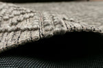 Amelia 200cm x290cm Tribal Textured Hypo-Allergenic Wool Rug - Grey